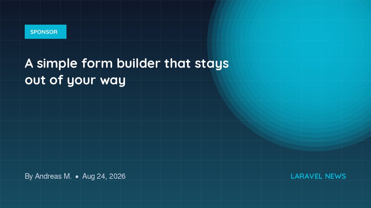 A simple form builder that stays out of your way